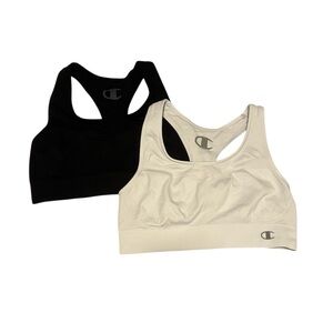Set of 2 Champion Black and White Sports Bras